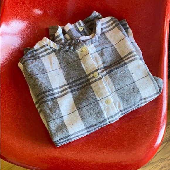 Madewell Plaid Button-up Top - Picture 3 of 10